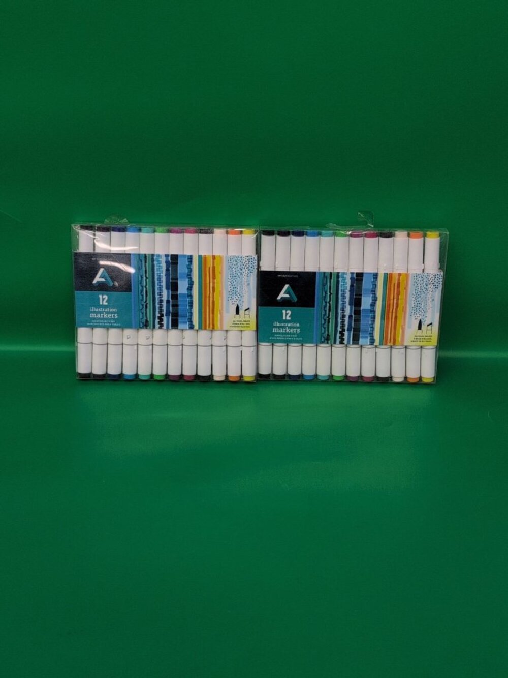 Art Alternatives Illustration Markers Alcohol Based Brush Chisel Tip 12ct 2 Pack